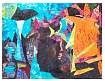 74 Mountain Trail 18 x 24 inches acrylic & fabric on canvas 2009 R.jpg